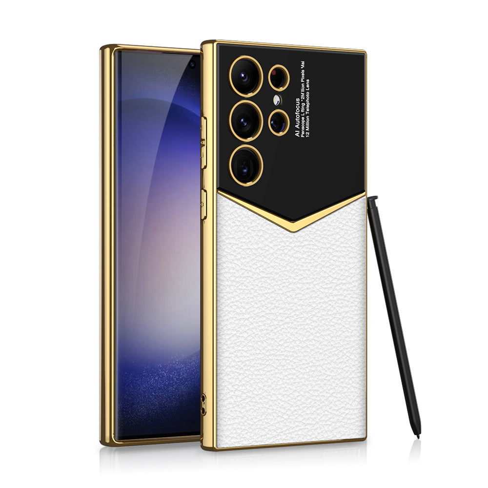 Electroplated Leather Case For Samsung Galaxy S23 Ultra🔥Buy 2 get 10% Off Extra Auto🔥
