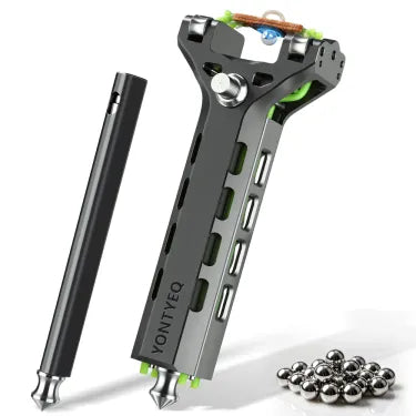 🔥Limited-Time 50% OFF✨Professional Telescopic Aluminum Alloy Auto-Loading Slingshot Full Kit (200 Steel Balls)