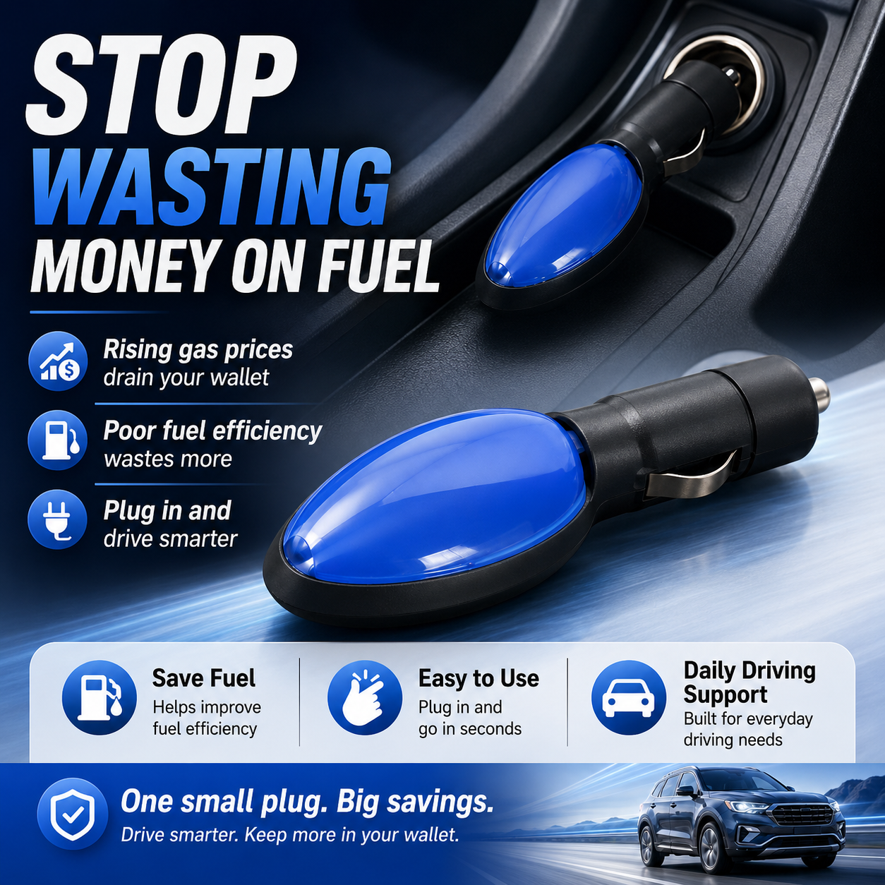 💥LAST DAY SALE 77% OFF💥 2026 New Smart Fuel Saver Plug-and-Play & Save Up to 30%