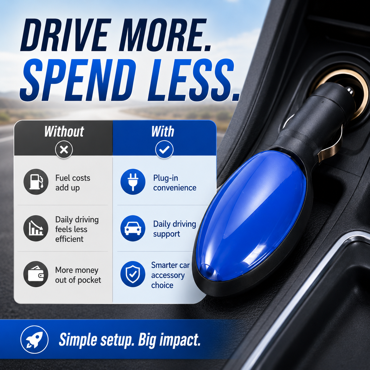 💥LAST DAY SALE 77% OFF💥 2026 New Smart Fuel Saver Plug-and-Play & Save Up to 30%